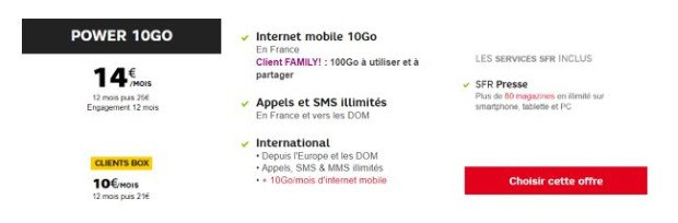 Forfait mobile en promo