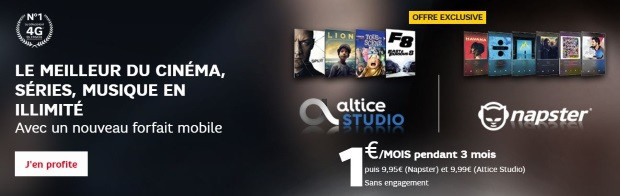 Video et musique en streaming en promotion chez SFR