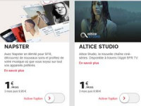 Altice Studio ou Napster à 1euro/mois