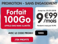 NRJ Mobile : forfait 100 Go en promo