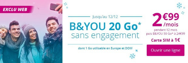 Bouygues : forfait data en promo