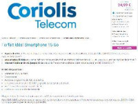 Offres Coriolis Telecom mobiles, promotions et avantages pour les communications vers l'Europe