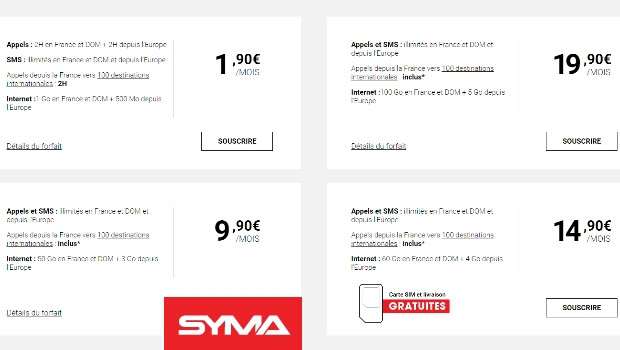 Les offres Syma Mobile boostées en data
