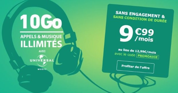 Forfait en promo : 10 Go à 10€ à vie chez La Poste Mobile