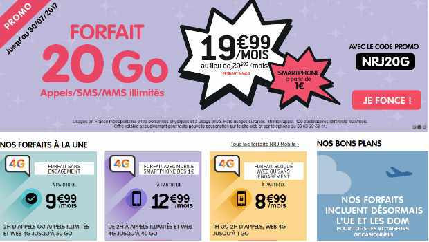 Promos NRJ Mobile