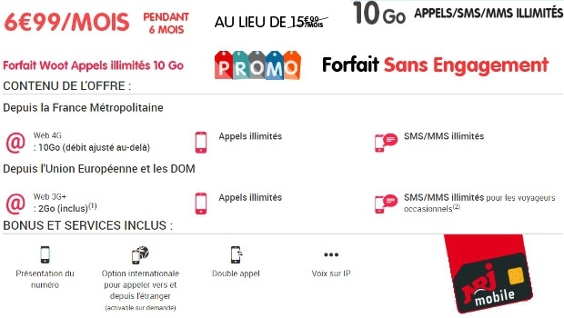 Woot NRJ Mobile 10Go