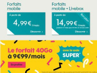 Sosh 40Go à 9,99€/mois