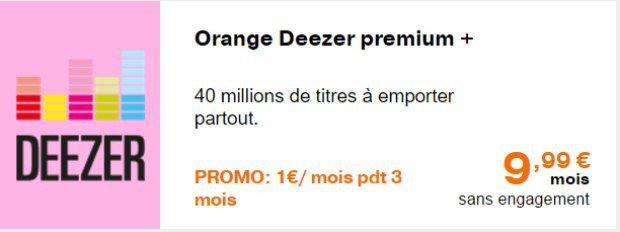 Deeer : petit prix d'essai chez Orange et Sosh