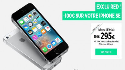 iPhone SE à -100€ chez RED by SFR