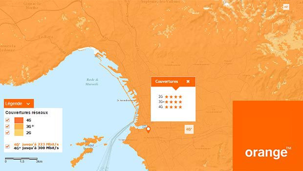La 4G Orange sur Marseille