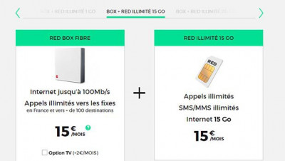 Fixe Internet + mobile chez RED, les deux pour 30 euros