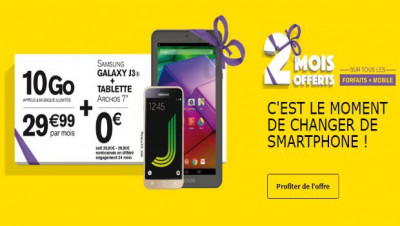 2 mois offerts chez La Poste Mobile, forfaits avec mobile et engagement