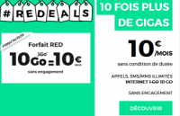 RED : forfait 10 Go à 10 euros par mois