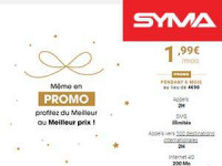 Un forfait à moins de 2e chez Syma Mobile