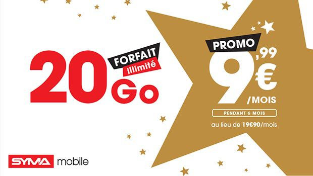 Syma Mobile à 9,99€/mois pour 20 Go et du roaming