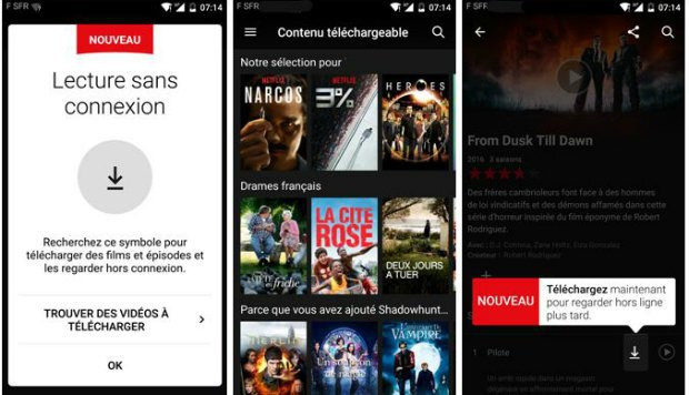 Utiliser le téléchargement sur Netflix