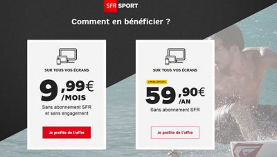 SFR Sport sur mobile et navigateur, pour tous'