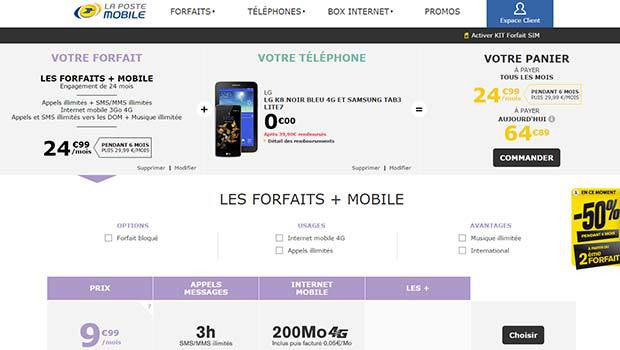 Les offres La Poste Mobile