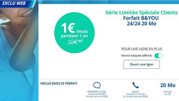 La série spécial B&You 20 Mo pour les familles