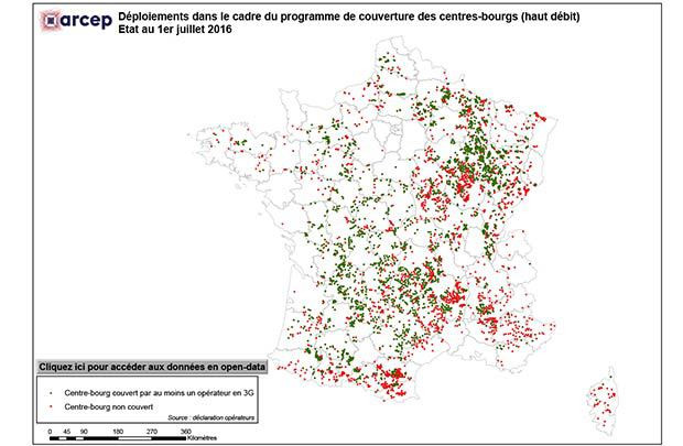 La couverture 3G des centres-bourgs