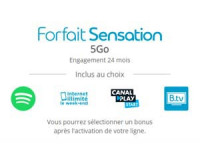 forfait sensation 5go