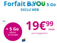 forfaits B&You 5Go offerts en europe