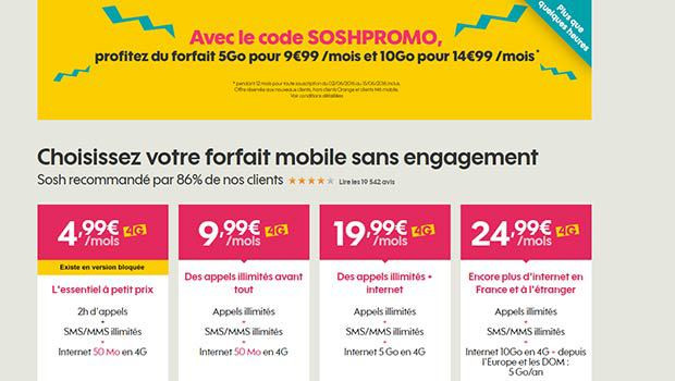 -10€ sur les Sosh 5Go et 10Go