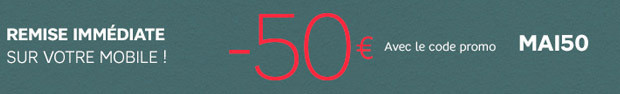 50 euros de remise code promo