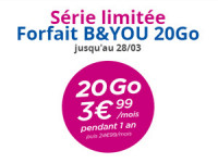 série limitée B&You 20Go 3.99 euros