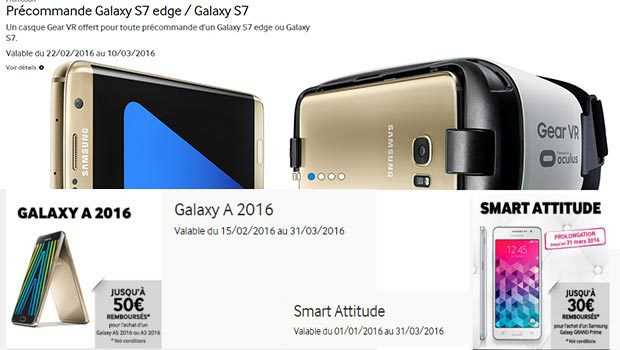 Promotion sur la gamme Galaxy A 2016