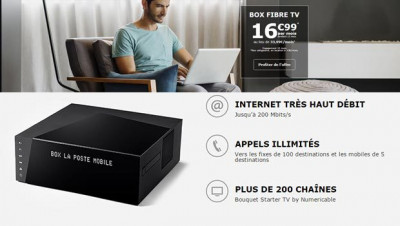 L'offre Box Fibre TV de La Poste Mobile (SFR Starter)