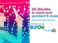 bouygues 4G illimitée week-end