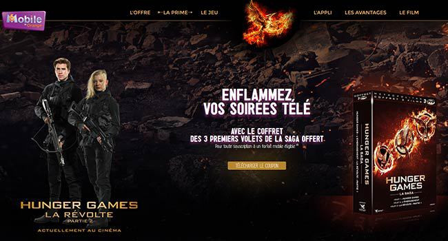 Hunger Games et M6 Mobile'