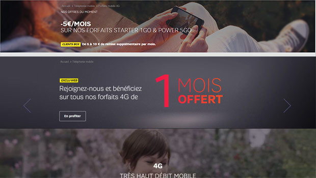 SFR Mobile, 1 mois offert et promos cumulables