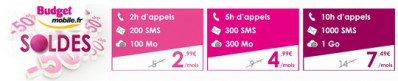 Les forfaits 3G+ de Budget Mobile à moitié prix