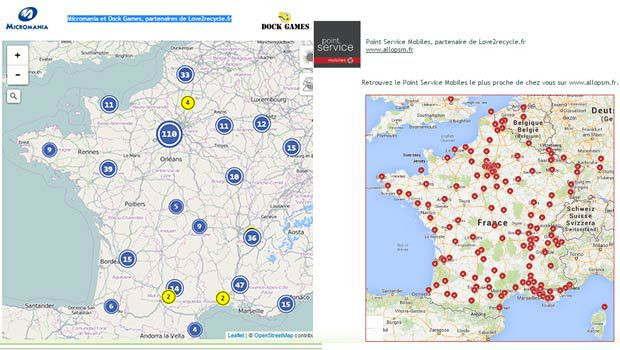 Love2recycle, Micromania, Dockgames et PSM : près de 540 magasins partenaires