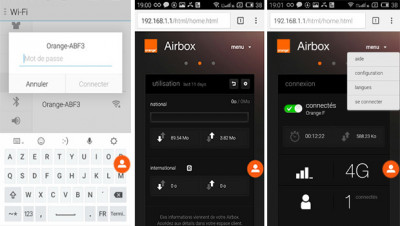 Airbox Auto se gère aussi via une interface en ligne