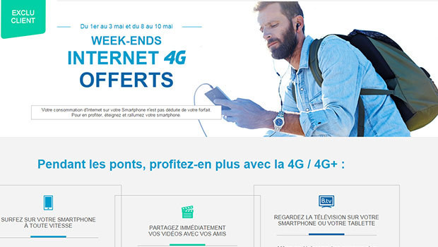 Bouygues Telecom et B&You, des weekends Data illimité en mai