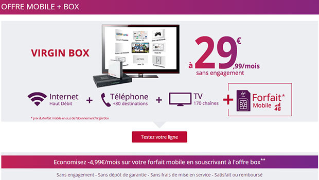 La Virgin Box en partenariat avec SFR