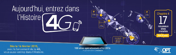 lancement de la 4g en nouvelle caledonie