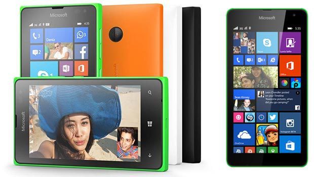 Lumia 535, avec toute une gamme de périphériques dans tous les coloris