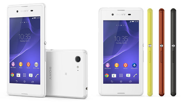 Sony Xperia E3, disponible, 4 coloris