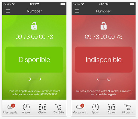 l'application numbber