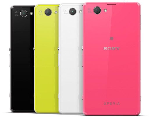 Sony Xperia Z1 Compact… blanc, noir, rose ou jaune