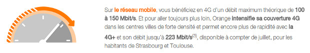 lancement 4g+ d'orange