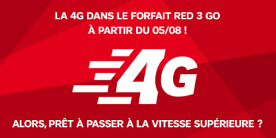 la 4g dans le forfait 3 go de red de sfr