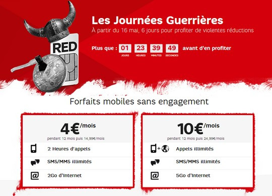 promotions chez red de sfr