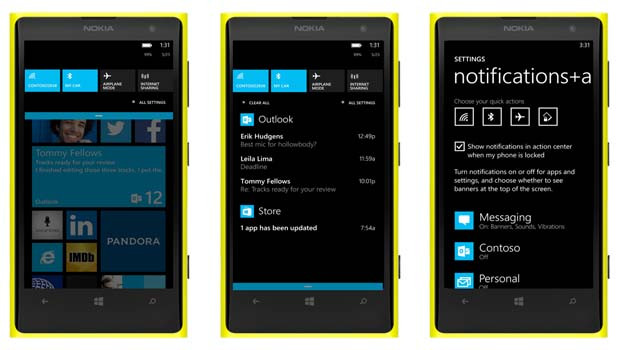 Le nouveau système de notifications Windows Phone 8.1