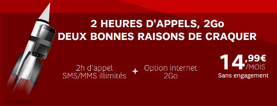 option 2go dans les forfaits red de sfr