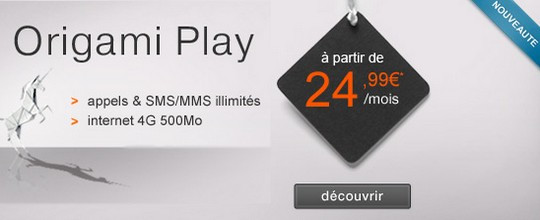 Orange Origami Play 4G à 24.99€
